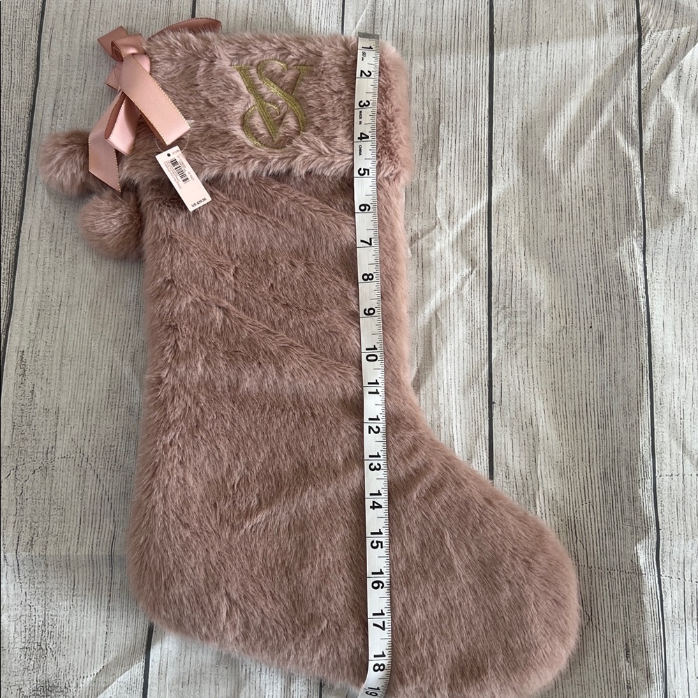 Victoria’s Secret Pink Faux Fur Christmas Stocking - Picture 6 of 7